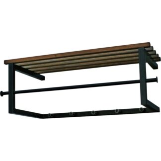 Trendhopper Kapstokken Kapstok Marco 5 haken zwart/eiken