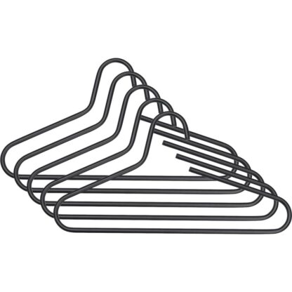 Trendhopper Kapstokken Kledinghanger Vicky zwart set van 5