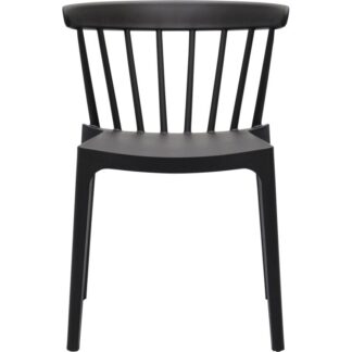 Trendhopper Eetkamerstoelen Spijlenstoel Bliss Zwart Outdoor