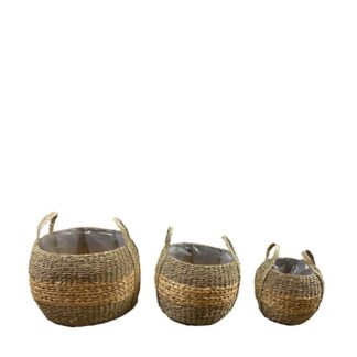 Trendhopper Woondeco Mand Grass set van 3