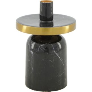 Trendhopper Woondeco Kaarsenstandaard Marble zwart 10cm