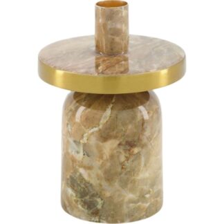 Trendhopper Woondeco Kaarsenstandaard Marble bruin 10cm