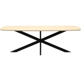 Trendhopper Eten Eettafel Haiko Deens - Verjongd geborsteld Blad - 180x100 - Matrixpoot