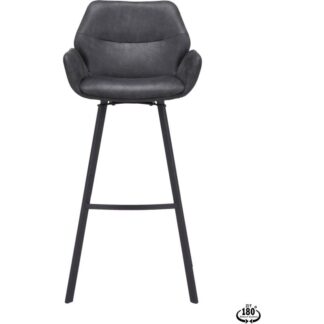 Trendhopper Eten Barstoel Lizz 80cm Bull Antraciet