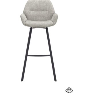 Trendhopper Eten Barstoel Lizz 80cm stof Taupe