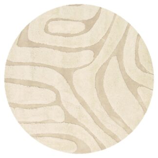 Trendhopper Wonen Vloerkleed Chase rond creme 12