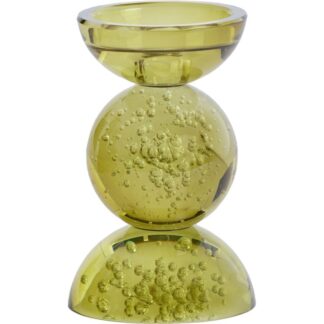 Trendhopper Woondeco Kandelaar Itinga Glas Bubbel Olijfgroen 15