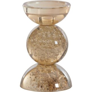 Trendhopper Woondeco Kandelaar Itinga Glas Bubbel Amber 15