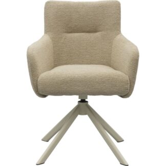 Trendhopper Eten Eetkamerstoel Jule Genua Beige met beige frame
