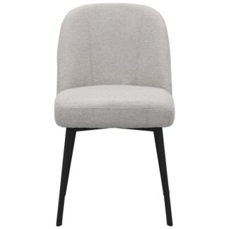 Trendhopper Eten Eetkamerstoel Luson Madrid Ash grey met zwarte poot